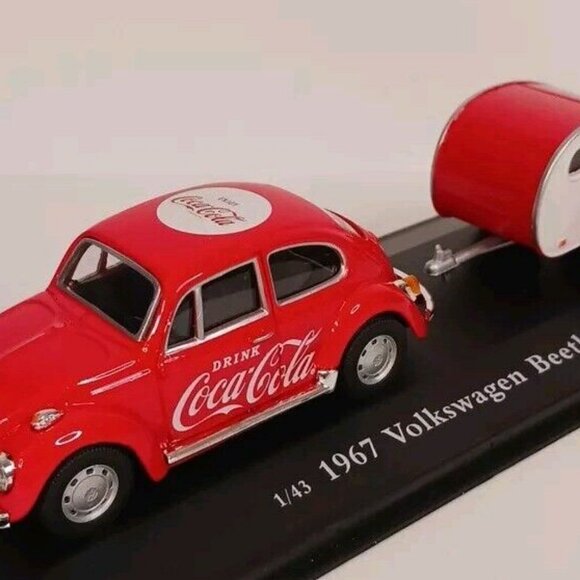 MotorCity Classics 1967 Volkswagon Beetle With Trailer Coca-Cola 1:43 - Picture 7 of 14